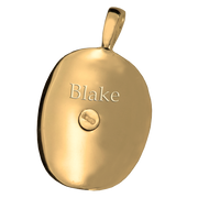 Silver Cowboy Hat Keepsake Pendant Urn for Cremains